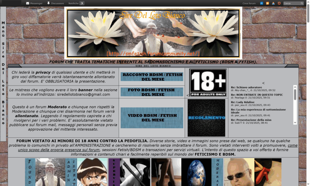 sire del loto bianco forum bdsm
