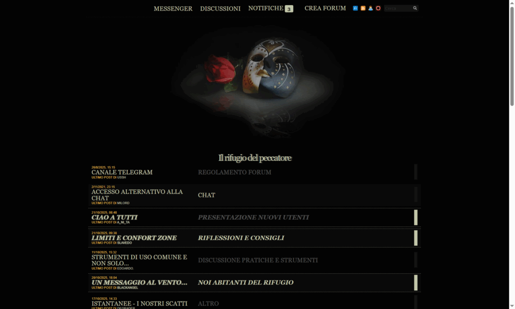 il rifugio del peccatore forum bdsm