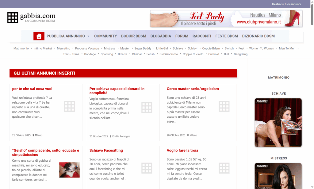 gabbia siti bdsm