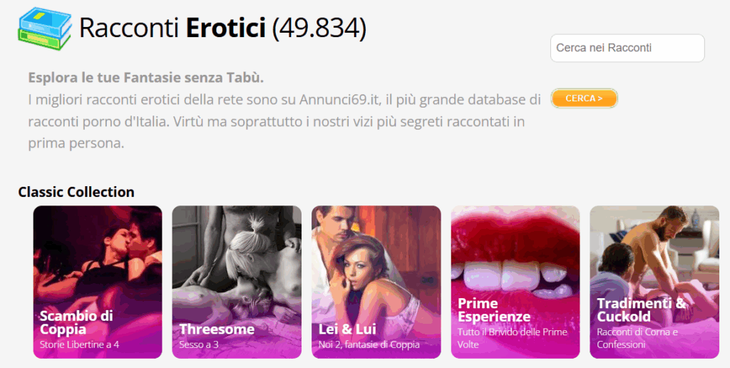 annunci69 racconti erotici